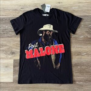 NWT Posty Co Women’s Post Malone Graphic T-Shirt Black Size XXS